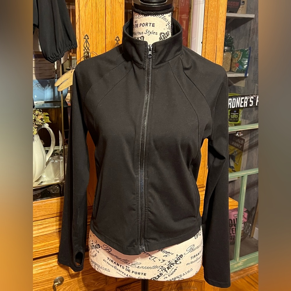 Love Charm Cropped Jacket Full Zip Black -XL 💕